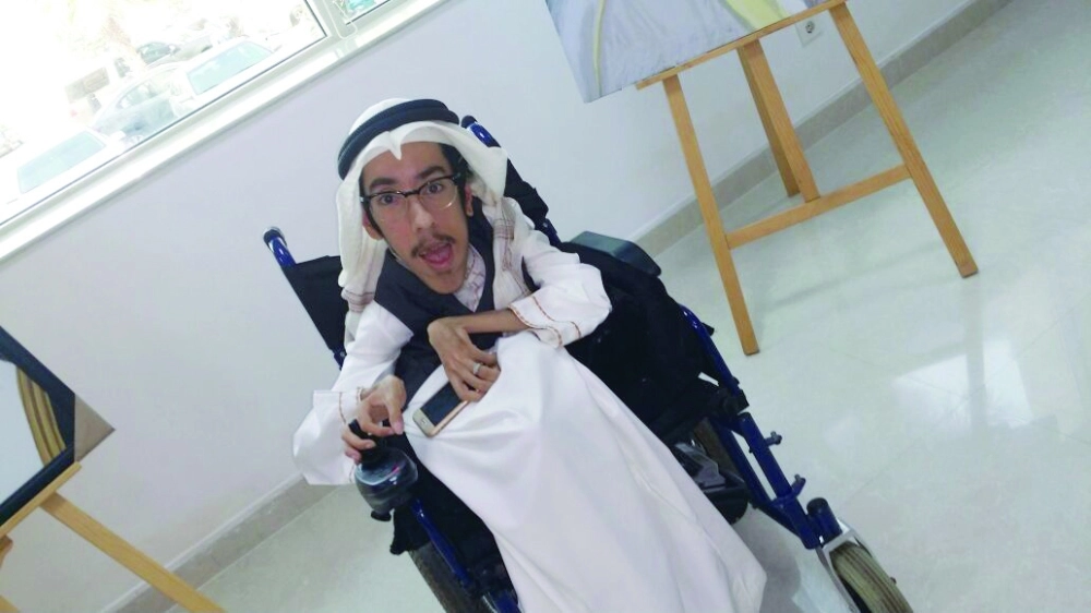 راكان كردي خلال فعاليات اليوم العالمي للإعاقة (مكة)