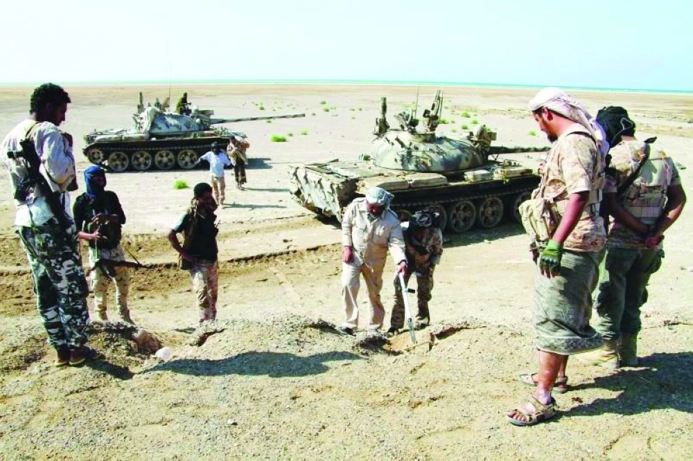 قوات الشرعية بجانب معسكر العمري                               (مكة)