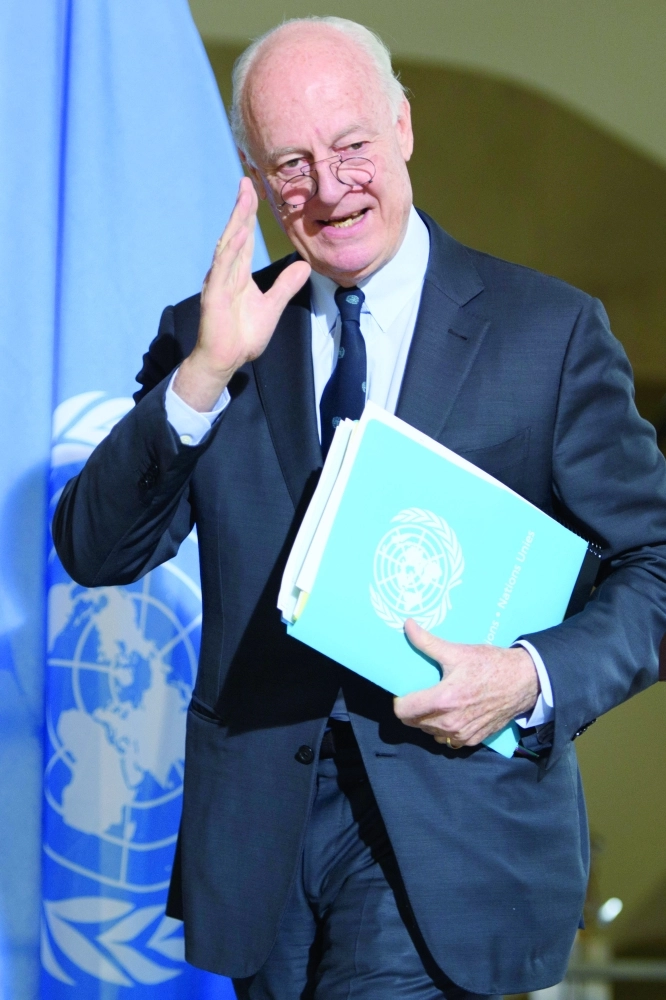 دي ميستورا        (أ ب)