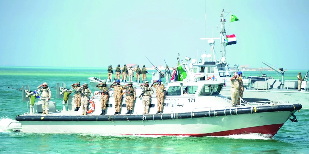 من ختام تمرين فلك 2 أمس في جدة                                                                  (محمد يحيى)