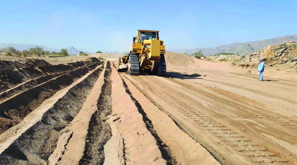 من أحد مشاريع درء السيول  (مكة)