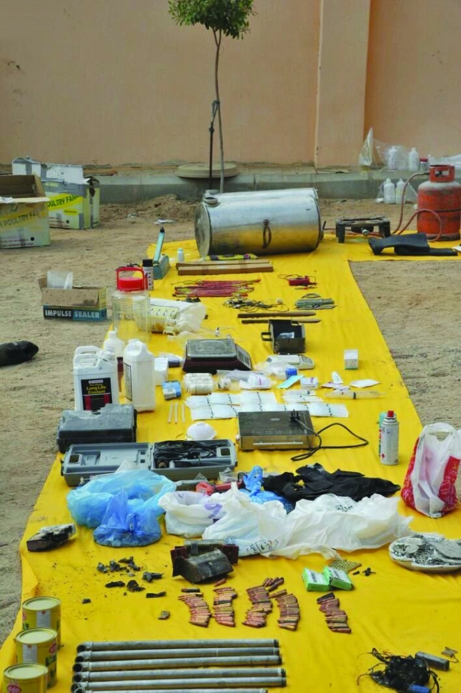 مضبوطات استراحة حي الحرازات  