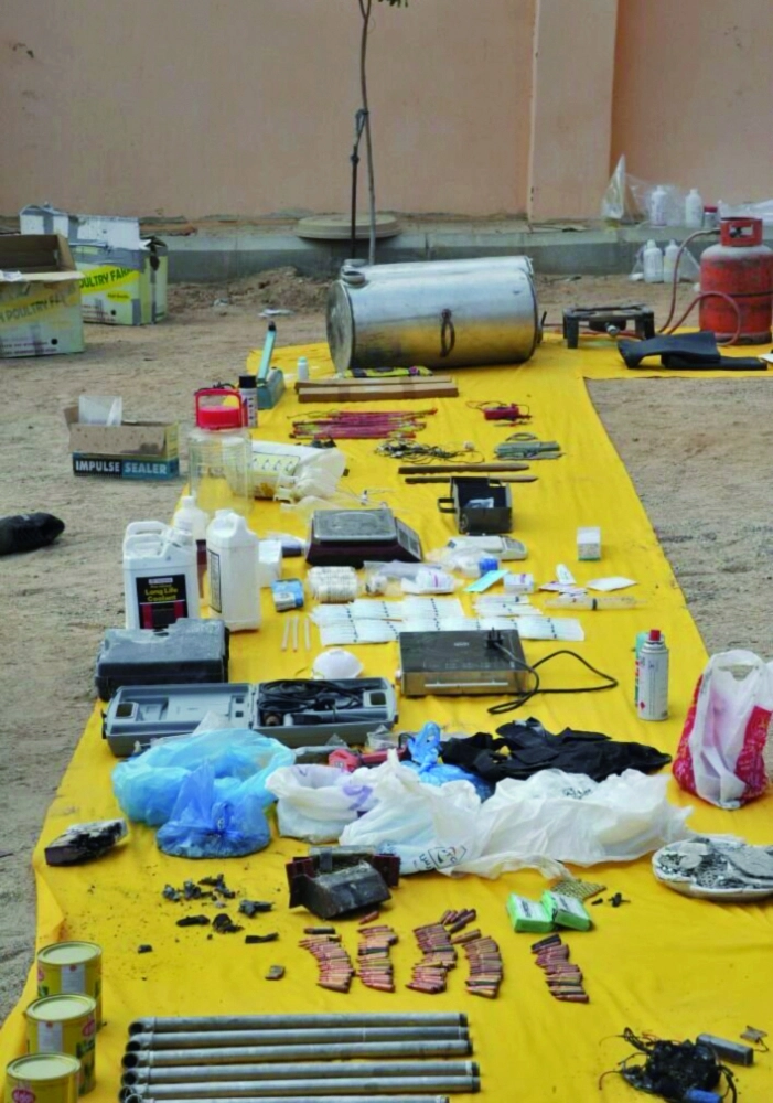 مضبوطات استراحة حي الحرازات  