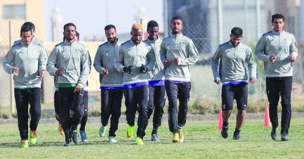 من تدريبات فريق هجر   (إعلامي هجر)