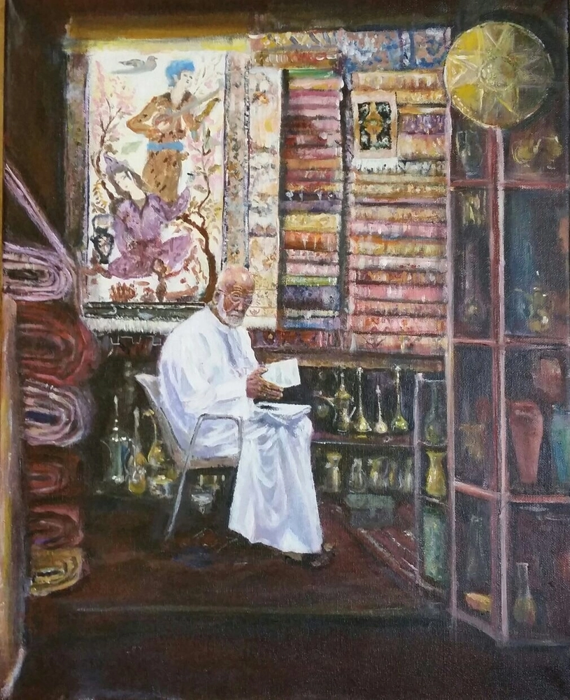 عمل للفنان خميس النعيمي 