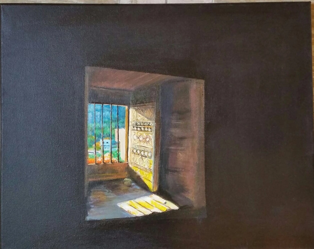 جانب من أعمال الفنان خميس النعيمي (مكة)