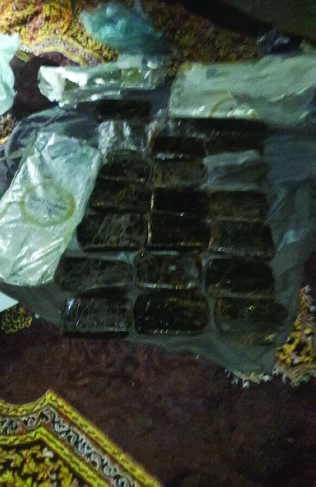 كميات الحشيش المضبوطة مع المخالفين (مكة) 