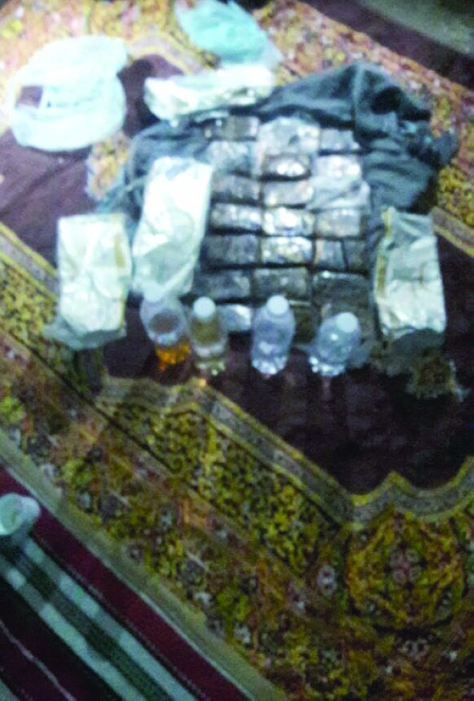 ضبطيات الحملة من الحشيش والعرق   (مكة)