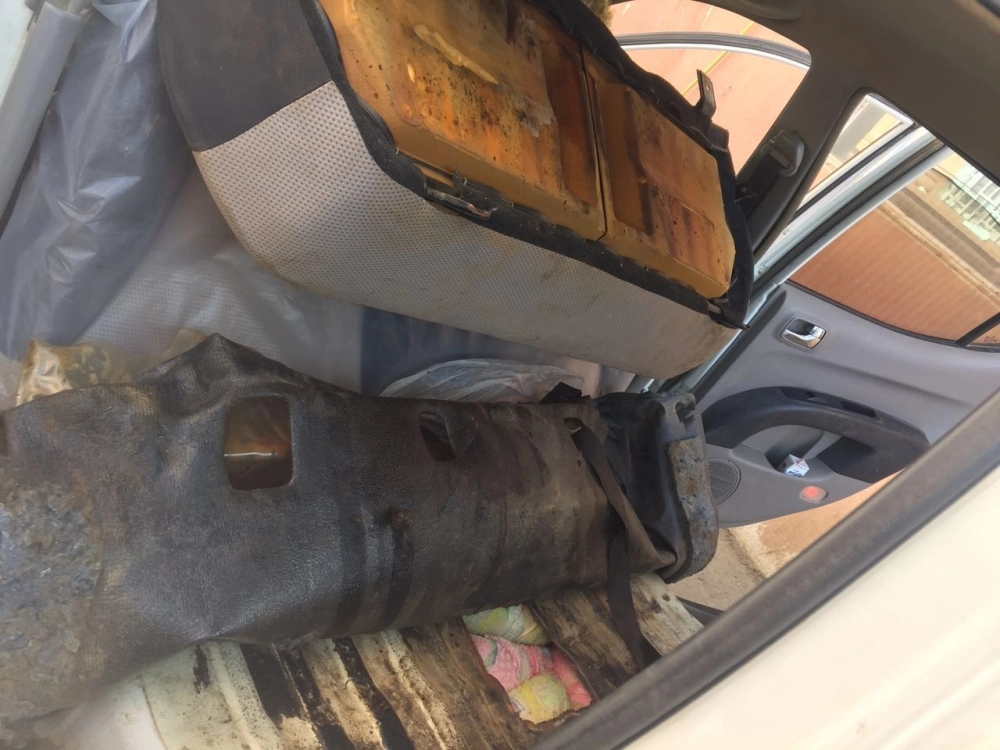 مكان إخفاء حزم القات   (مكة) 