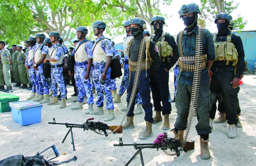 جنود صوماليون في مقديشو لحماية الانتخابات الرئاسية                (أ ب)