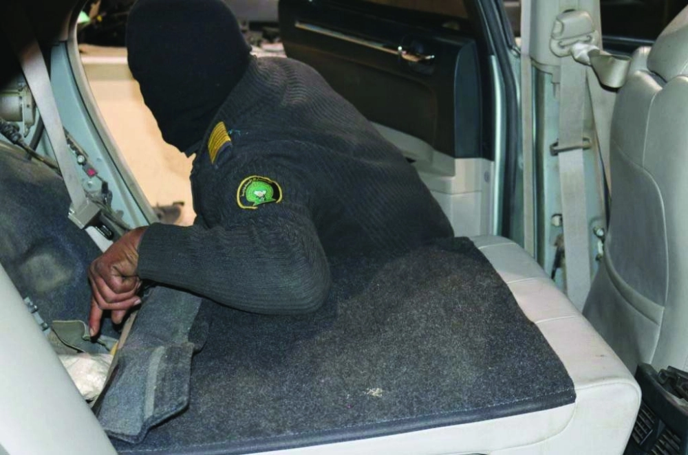 حبوب الكبتاجون خلال ضبطها في الجمرك (واس)