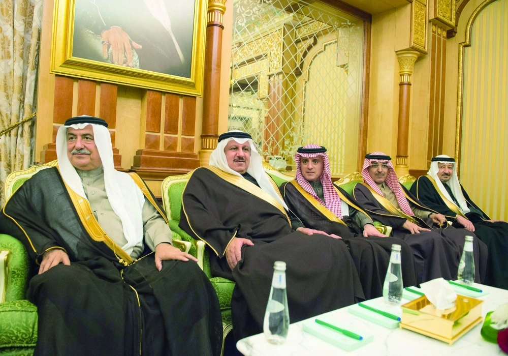 إبراهيم العساف وخالد العيسى وعادل الجبير ومحمد الجدعان ووليد الخريجي