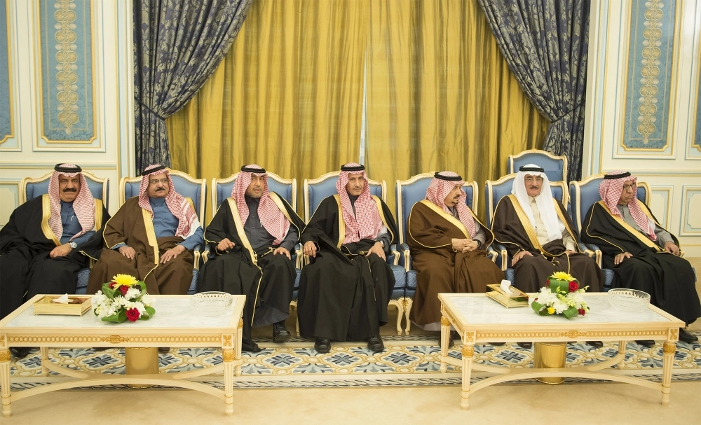 عدد من الأمراء خلال اللقاء (بندر الجلعود)
