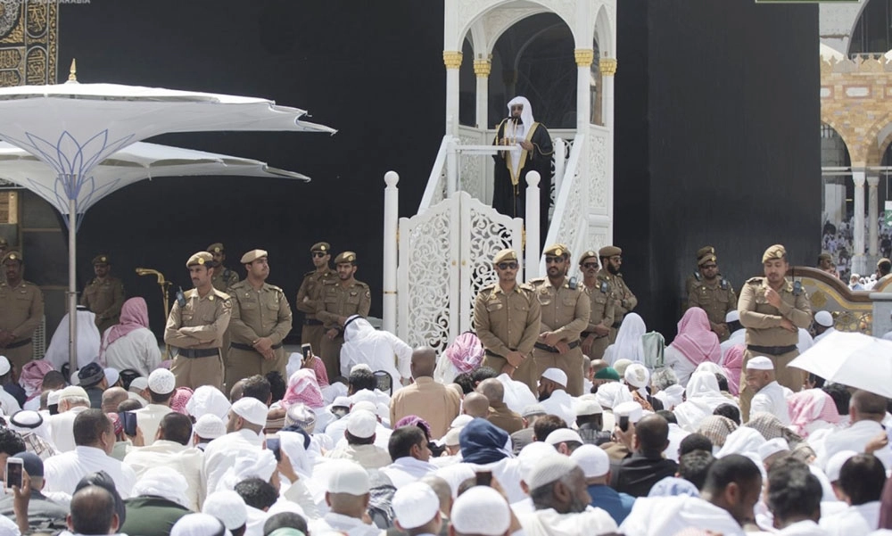 من خطبة الحرم المكي أمس                          (واس)