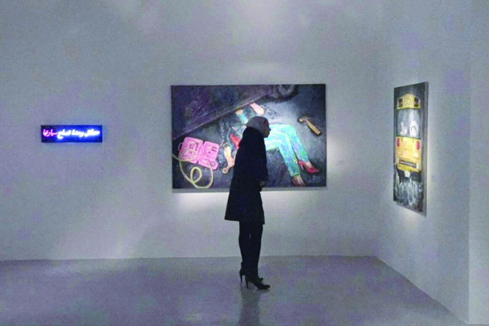 من لوحات المعرض  (مكة) 