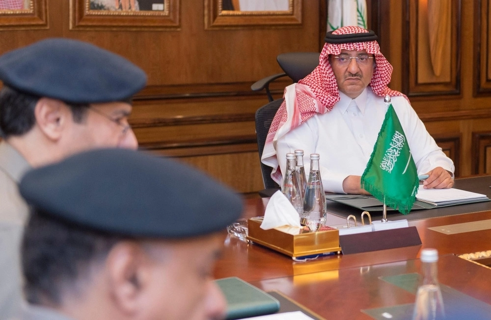 الأمير محمد بن نايف خلال التدشين 