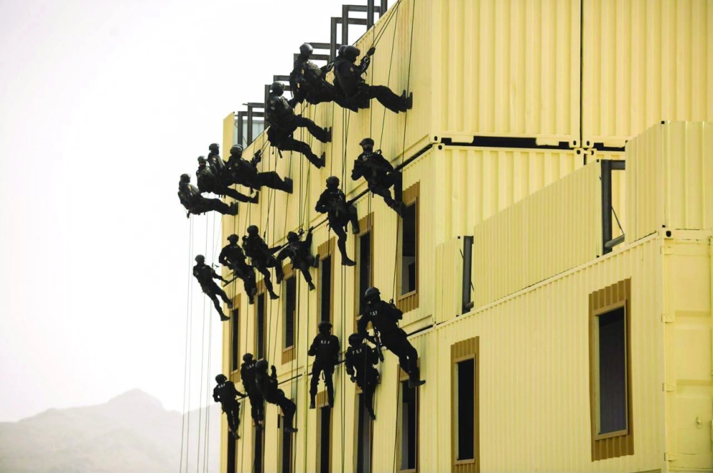 من تمارين أفراد القوات الخاصة                                                                                           (واس)