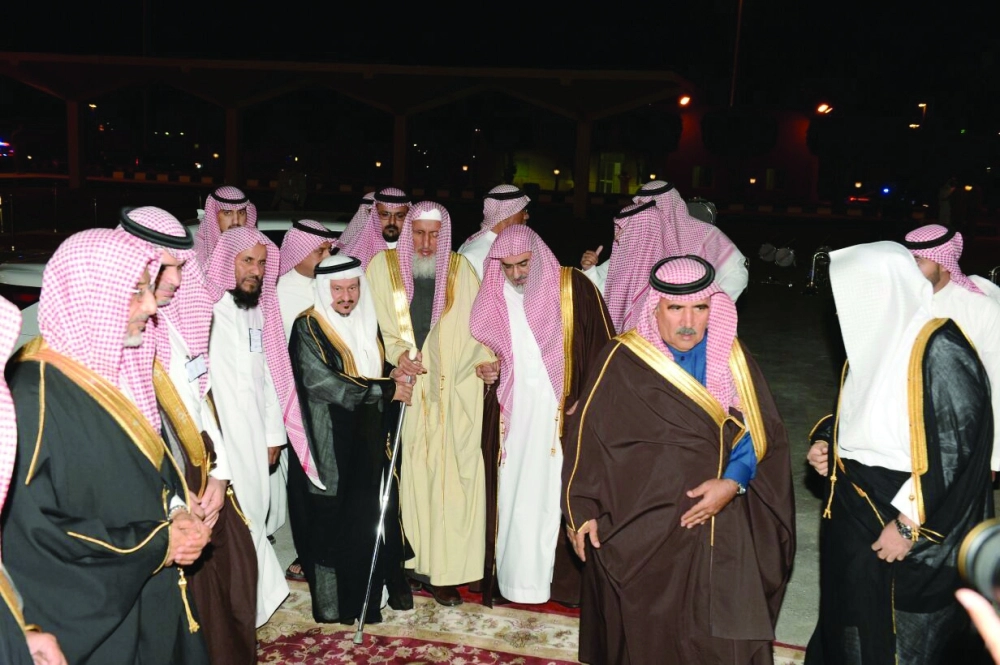 وصول المفتي لمقر الحفل 