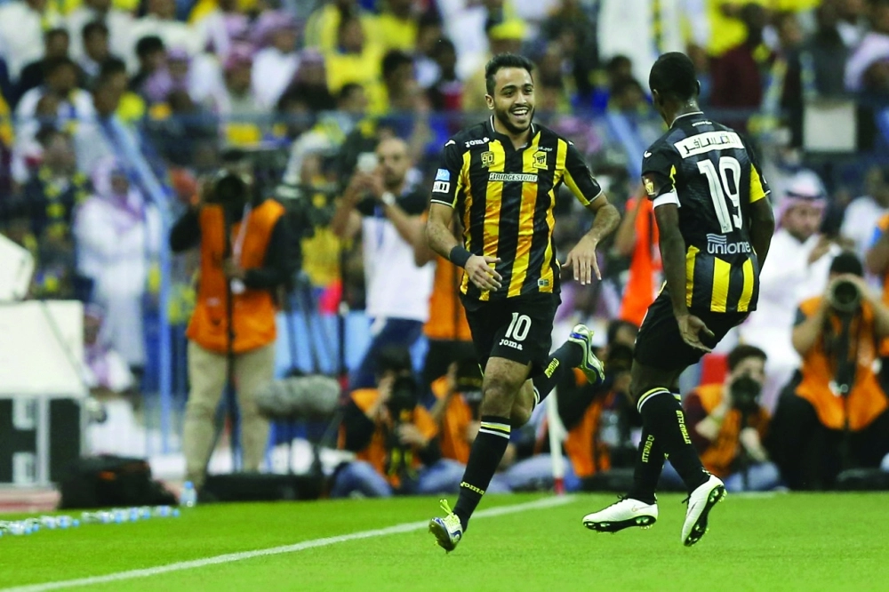 كهربا محتفلا بهدفه أمس (محمد مشهور)