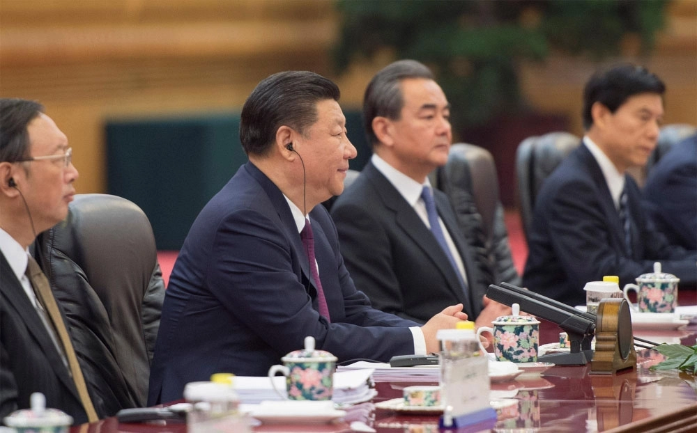 شي جين بينج خلال الجلسة