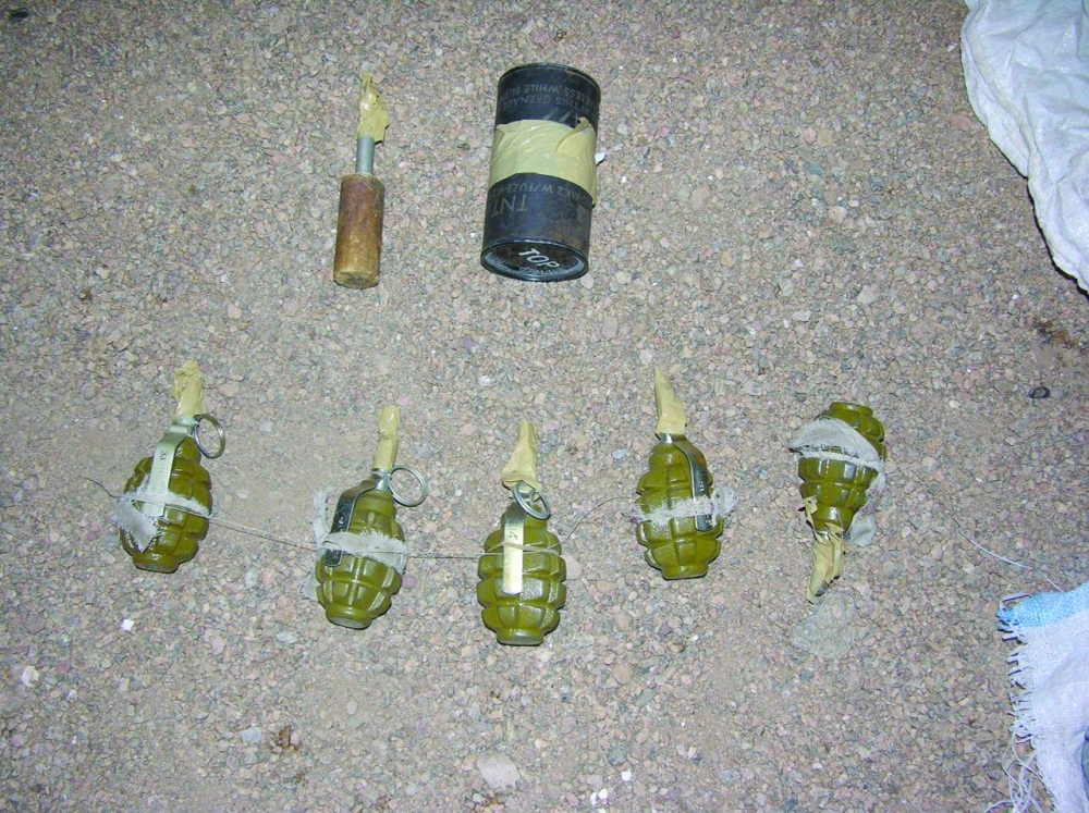 ألغام ضبطها رجال حرس الحدود                              (واس)