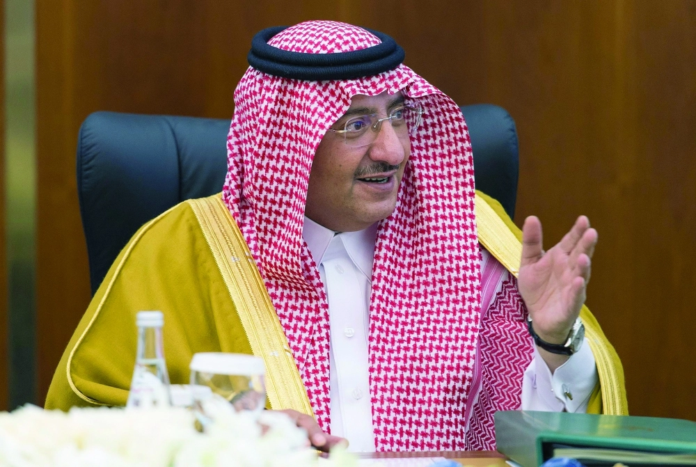 ولي العهد خلال أعمال الجلسة