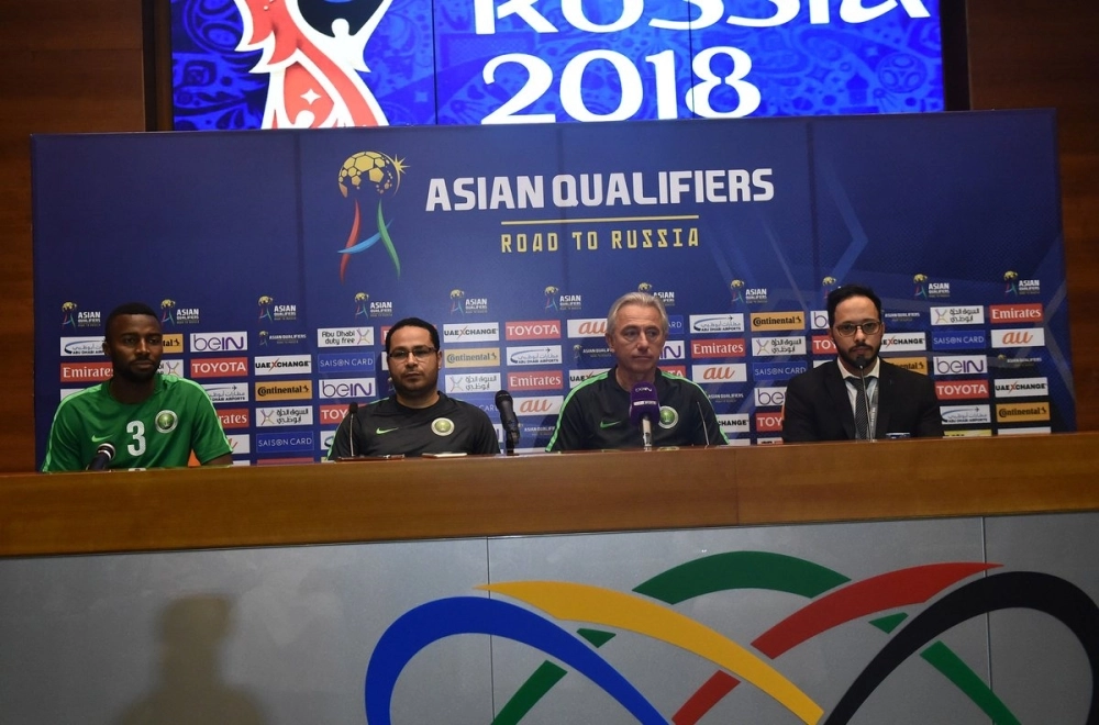 مارفيك وهوساوي خلال المؤتمر صحفي اليوم  (مكة)