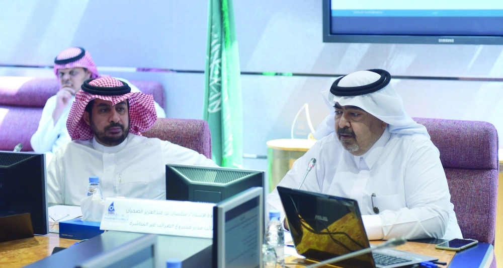 الضحيان والحماد خلال ورشة العمل (مكة)