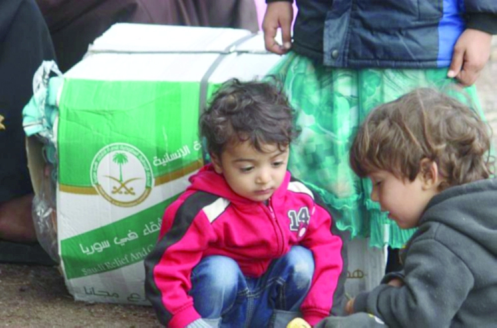مساعدات سعودية ضمن الحملة الوطنية لسوريا