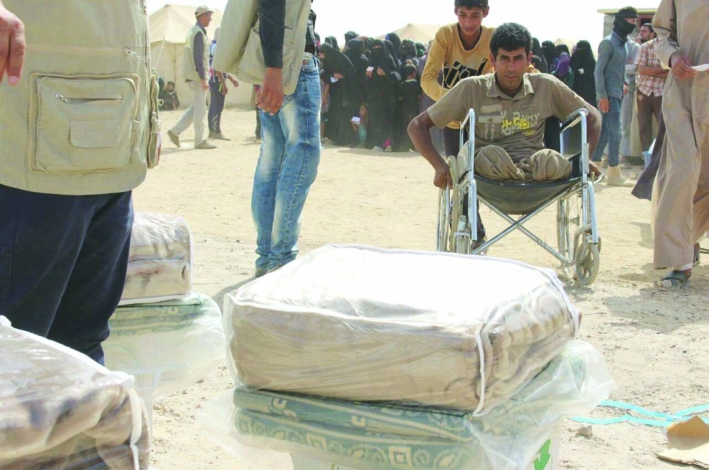 مساعدات إغاثية سعودية  للعراق