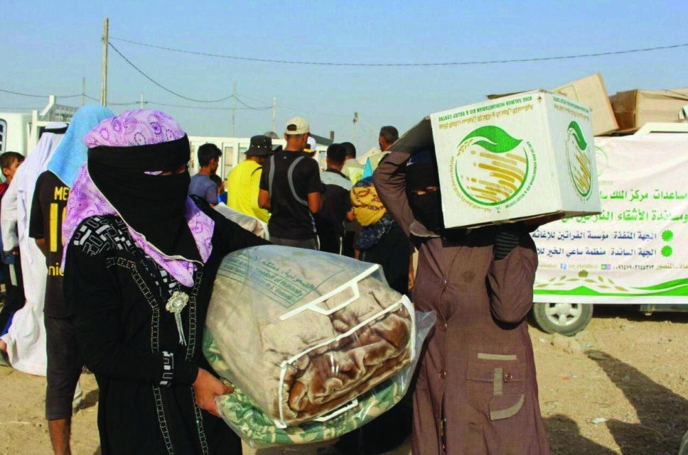 مساعدات إغاثية سعودية  للعراق