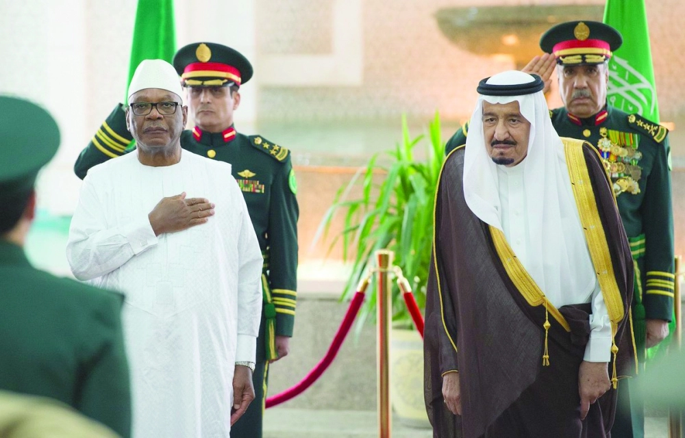 من مراسم الاستقبال