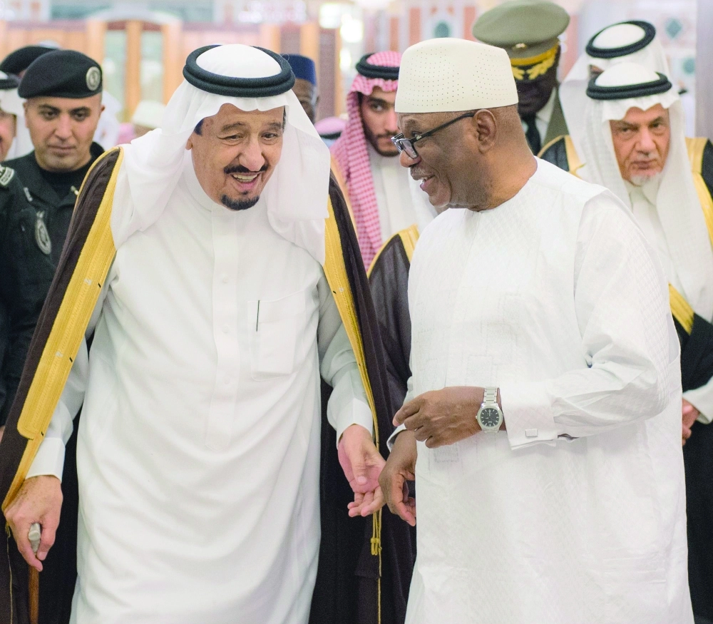 الملك سلمان مرحبا برئيس جمهورية مالي