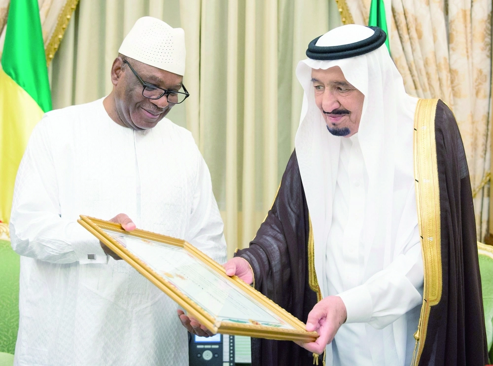 من مراسم الاستقبال