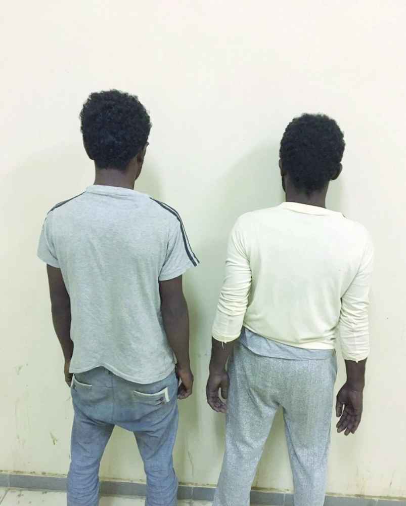 الجانيان في قبضة الشرطة 