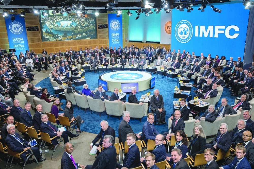 اجتماعات الربيع للبنك الدولي وصندوق النقد في واشنطن                                                    (إ ب أ)