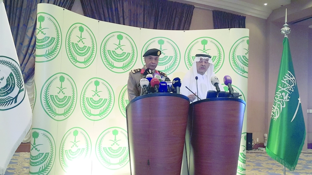 التركي وعطية خلال المؤتمر الصحفي أمس                                         ( مكة)