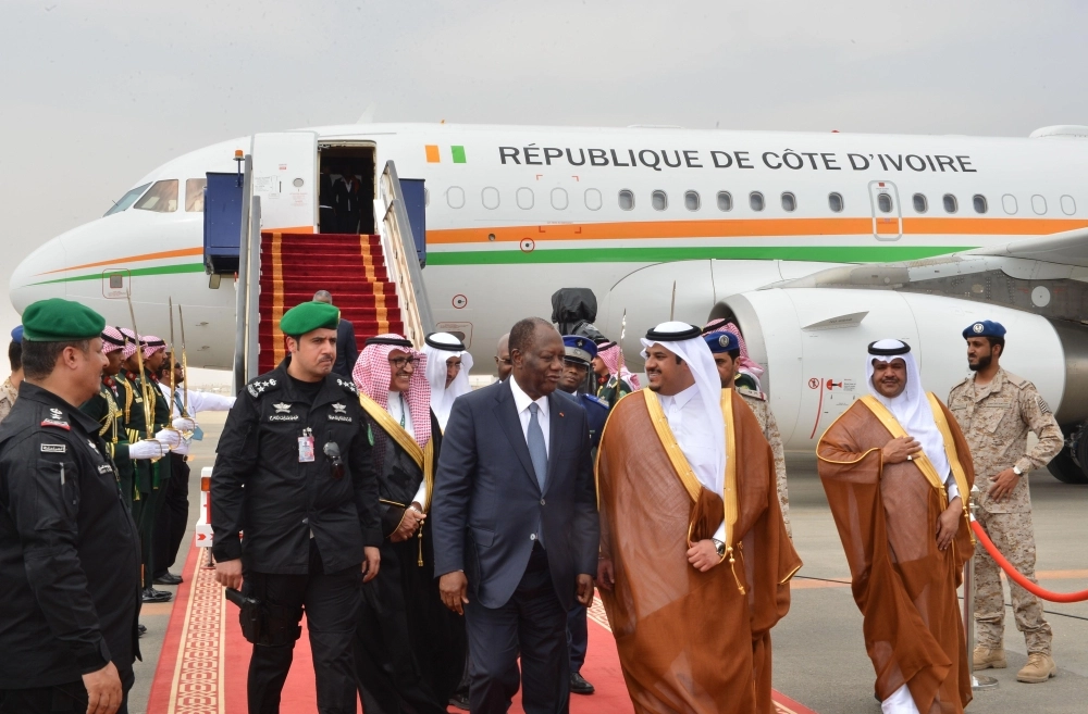 رئيس كوت ديفوار الحسن وتارا يصل إلي الرياض  (واس)
