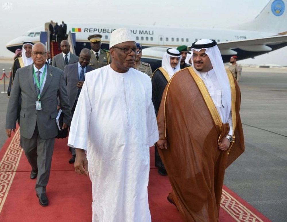 رئيس مالي ابراهيم بو بكر كيتا لدي وصوله الرياض (واس)