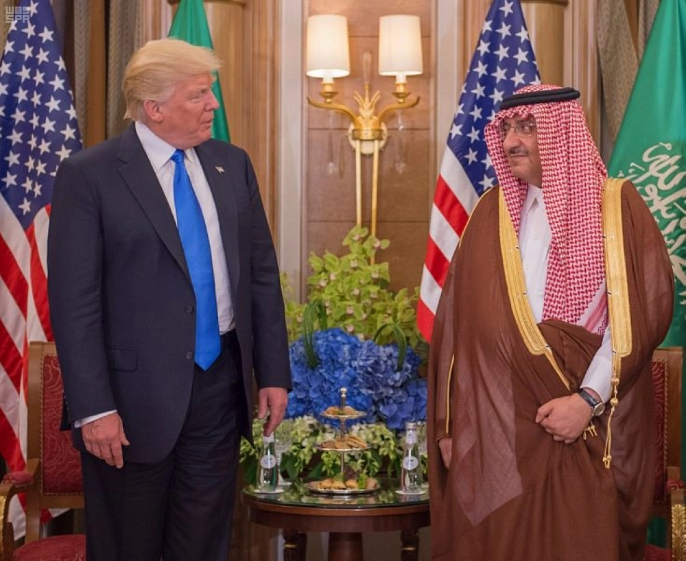 ولي العهد وترمب في الرياض اليوم (واس)