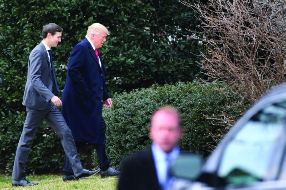 جاريد كوشنر مع الرئيس دونالد ترمب