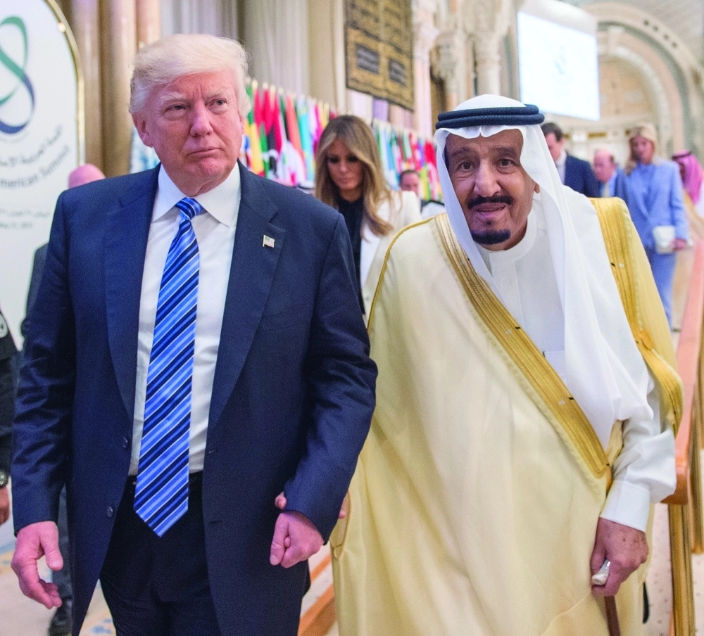 الملك سلمان والرئيس ترمي