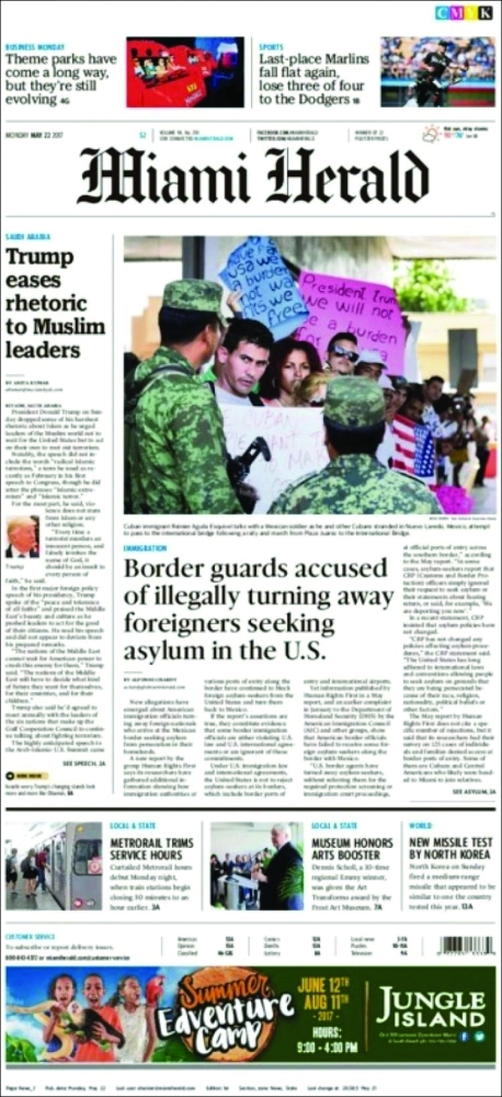 Miami Heraldترمب يخاطب القادة المسلمين بأريحية