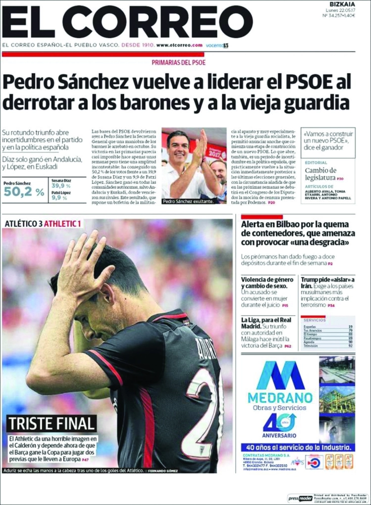 
  El Correo
 الإسبانية ترمب يحث على عزل إيران