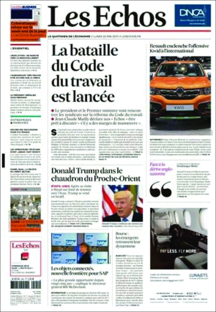 
Les Echos
الفرنسية
ترمب في مرجل
الشرق الأوسط