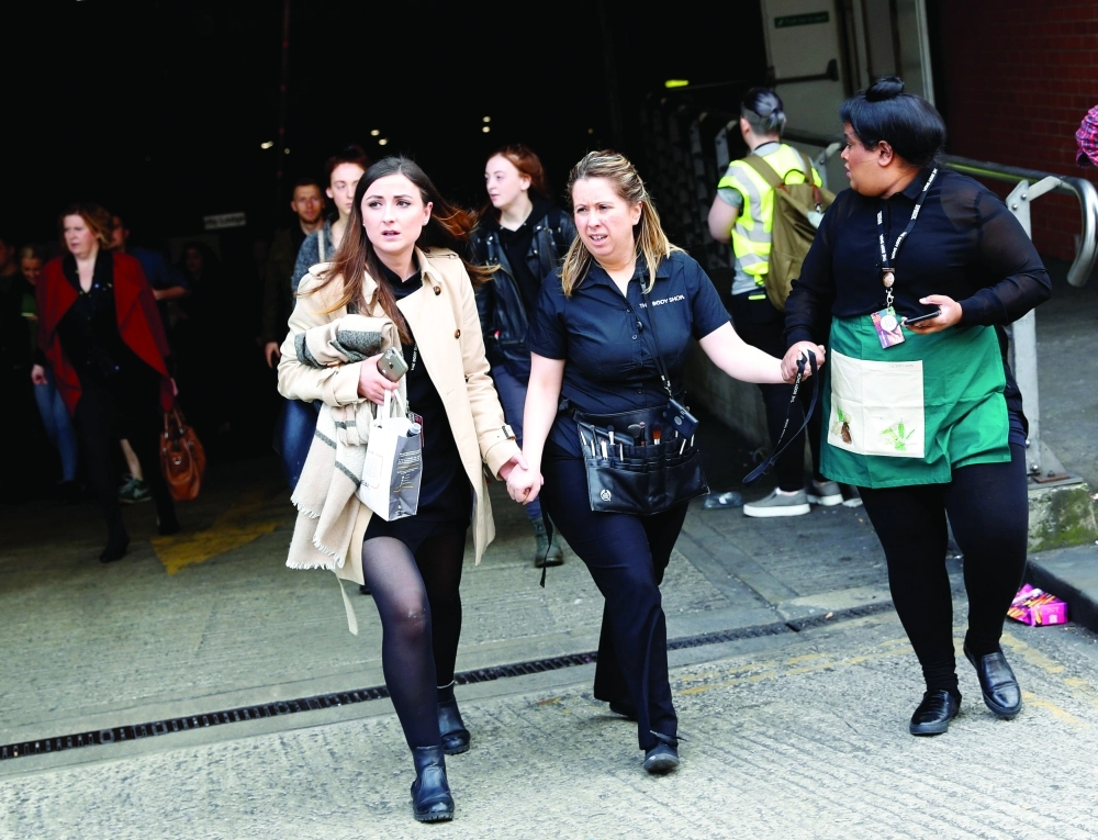 عملية إجلاء في مانشستر بعد الهجوم