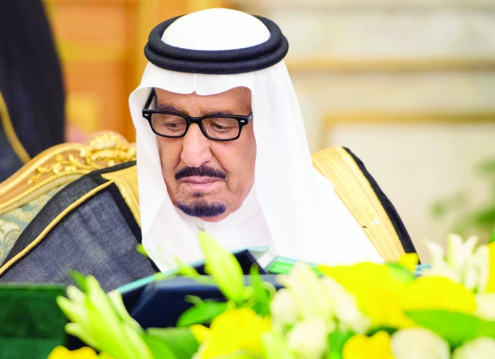 خادم الحرمين مترئسا مجلس الوزراء