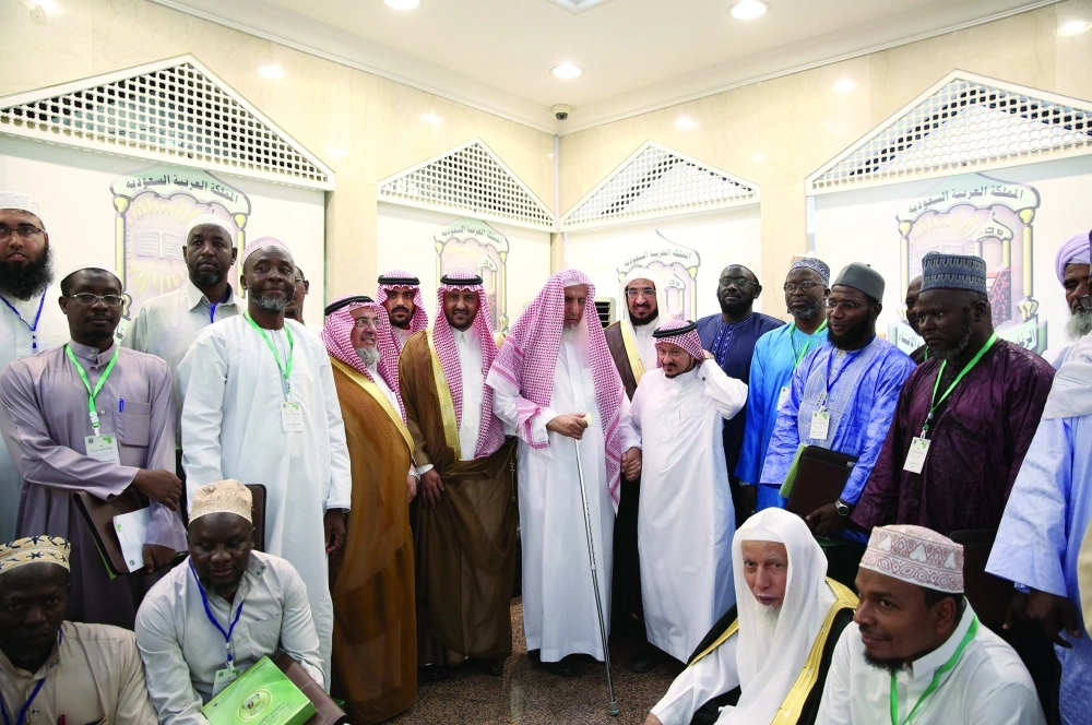  عبدالعزيز آل الشيخ لدى افتتاحه اللقاء الـ26 للجنة الدعوة في قارة أفريقيا  (واس)