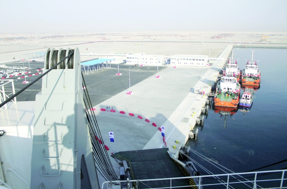 جانب من ميناء حمد القطري                                                                                     (مكة)