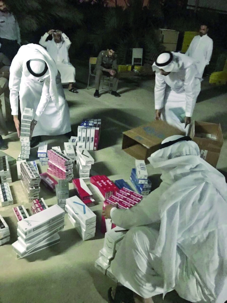 أثناء حصر المضبوطات                                                                                                                        (مكة)